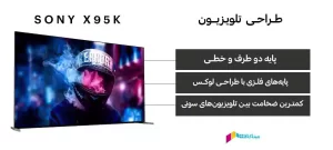 جزییات طراحی تلویزیون سونی X95K